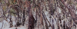 Öl auf Leinwand, 232 x 89 cm, zweiteilig Öl auf Leinwand, 232 x 89 cm, zweiteilig