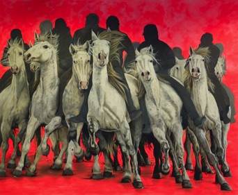 Oil and acrylic on canvas, 240 x 200 cm, 2021 Oil and acrylic on canvas, 240 x 200 cm, 2021