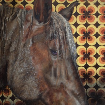 Beddington's horse, Oil on canvas, 2 x 2 m, 2020 Beddington's horse, Oil on canvas, 2 x 2 m, 2020